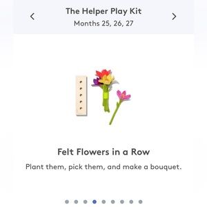 Lovevery Felt Flowers Wooden Toy